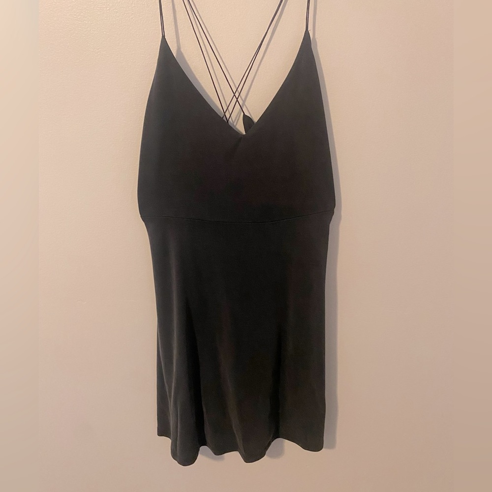 Black wedding guest dress